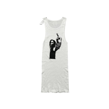 Chrome Hearts White &amp; Black Richard Stark Graphic Tank Top