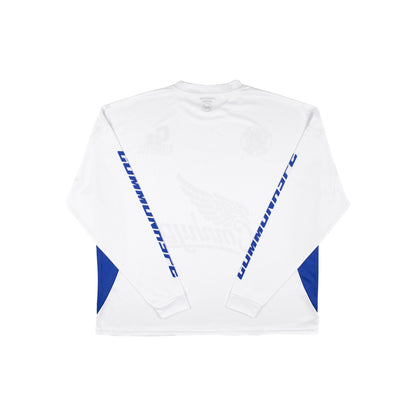 Common Hype Speed Kills Long Sleeve Racing Jersey White