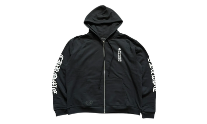 Vertical Logo Thermal Lined Zip-Up Hoodie "Black" CHRM1542