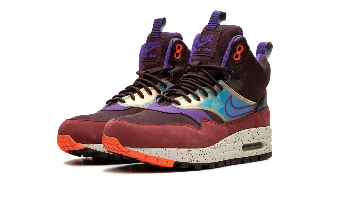 AIR MAX 1 MID SNEAKERBOOT WMNS "Deep Burgundy Iridescent" 685269 600