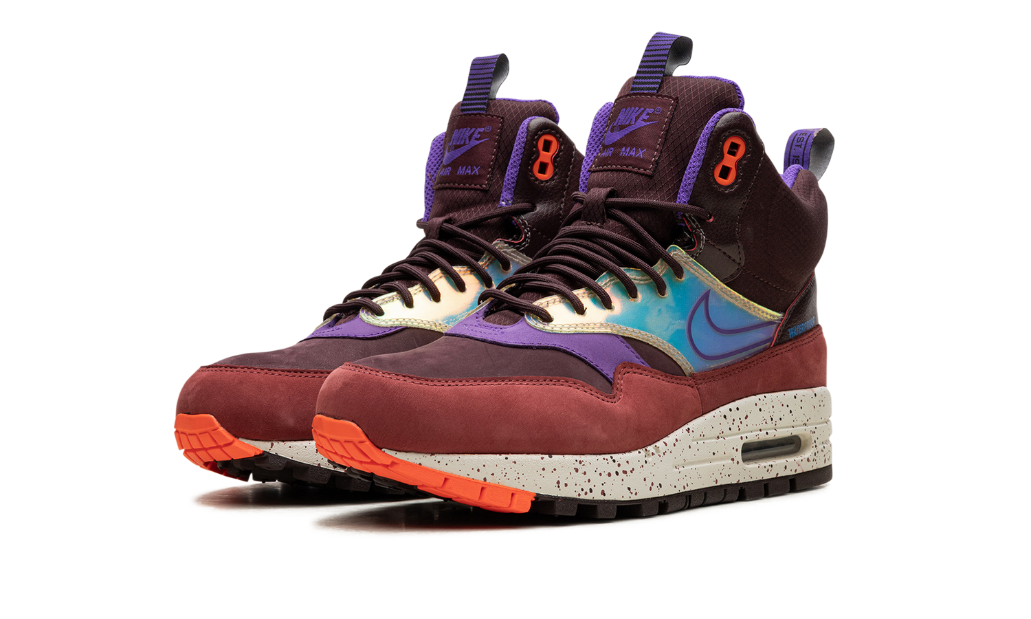 AIR MAX 1 MID SNEAKERBOOT WMNS "Deep Burgundy Iridescent" 685269 600