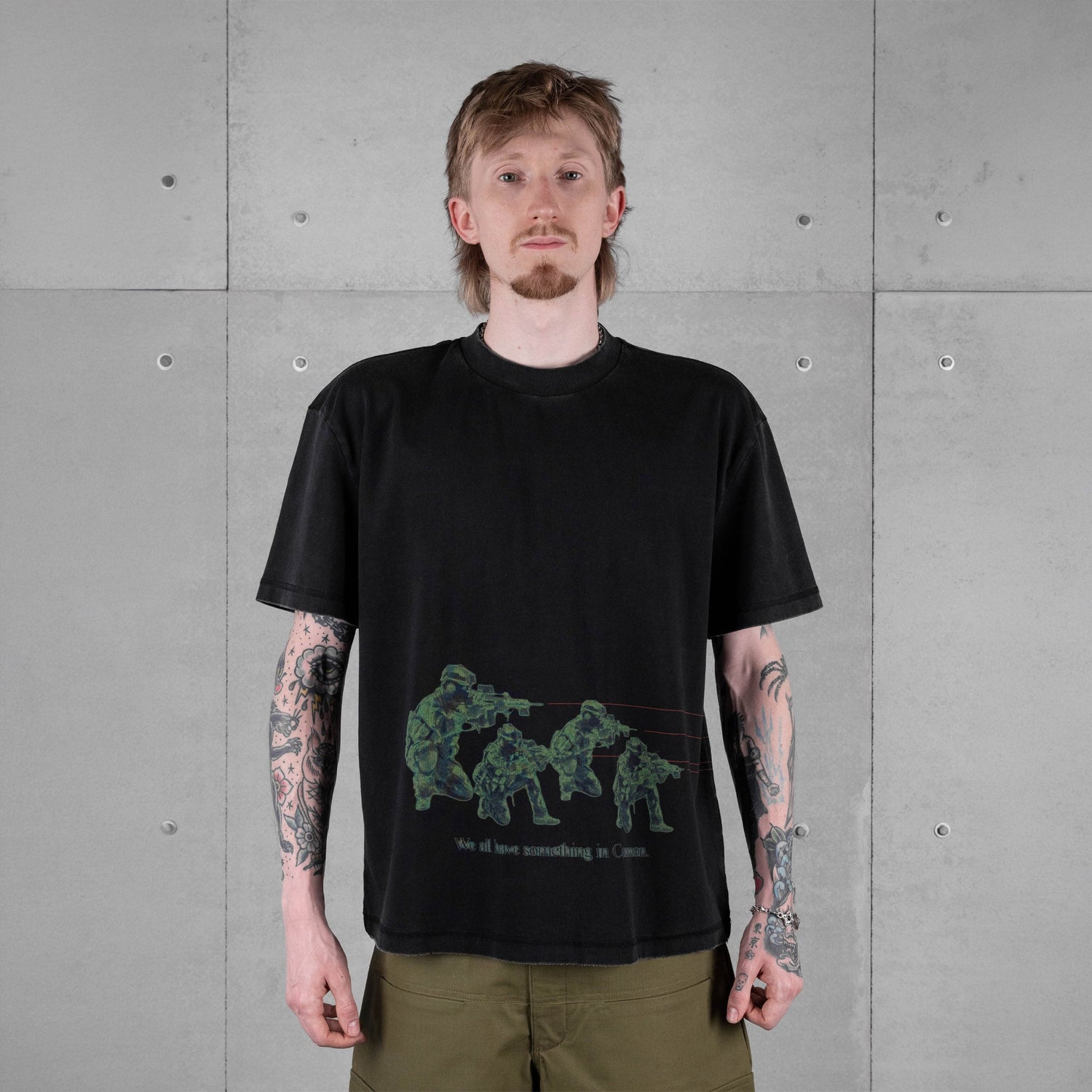 Commons Beam Tee Vintage Black
