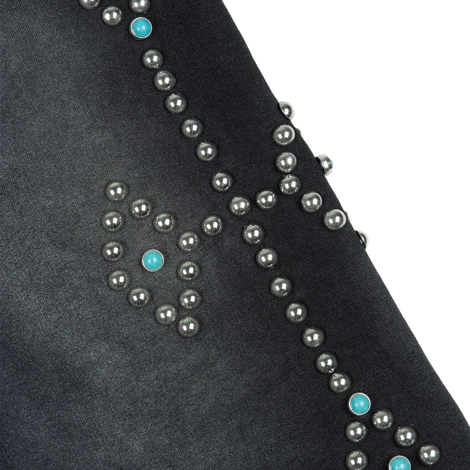 Commons Turquoise Rivet Sweatshort Vintage Black