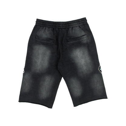 Commons Turquoise Rivet Sweatshort Vintage Black