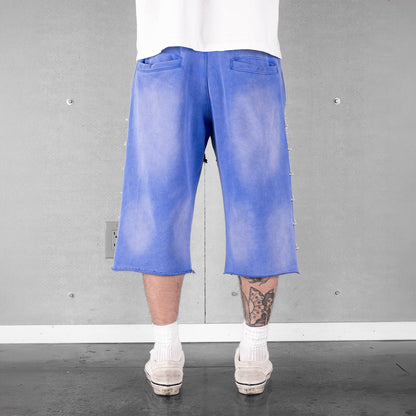 Commons Pearled Star Sweatshort Royal Blue