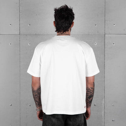Commons Blank Star Embroidered Tee White