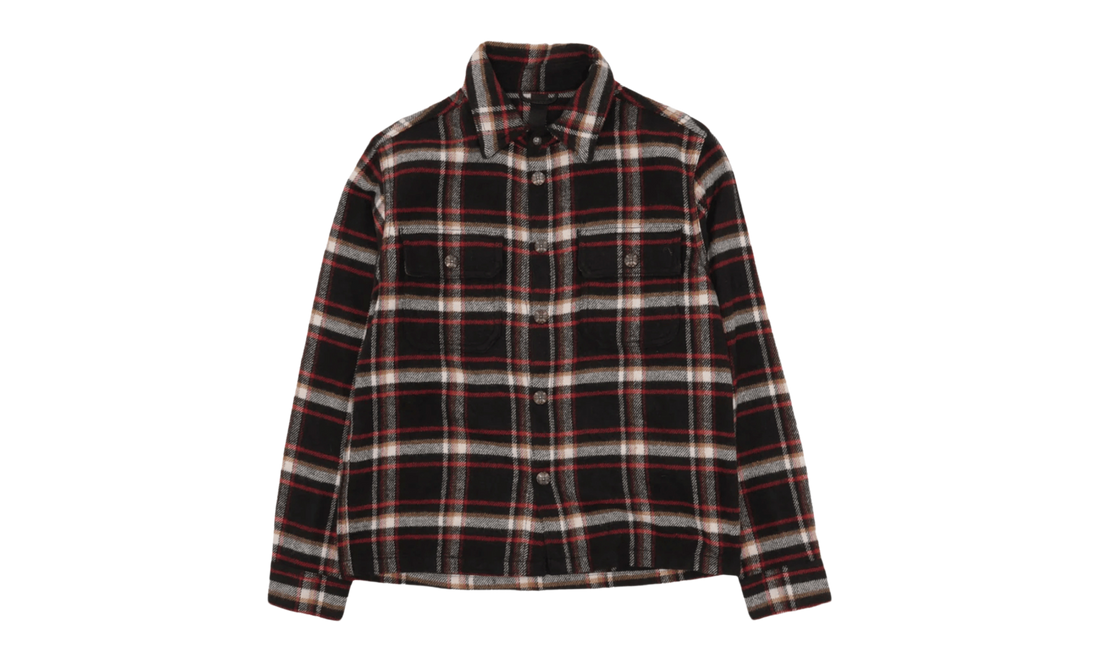 Work Dog Flannel Button Up Shirt "Black Multi" CHRM1716