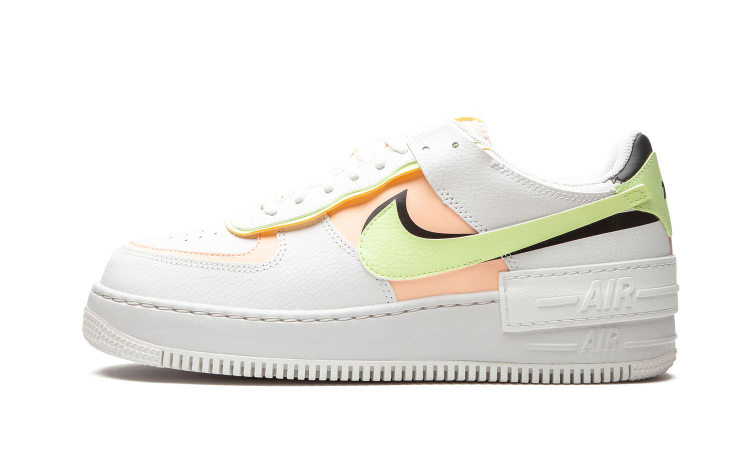 AIR FORCE 1 SHADO MNS WMNS "White / Barely Volt / Crimson Tint" CI0919 107
