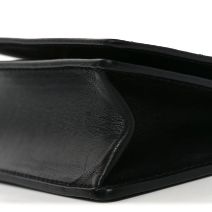 Vitello Mini Virtus Chain Clutch Black