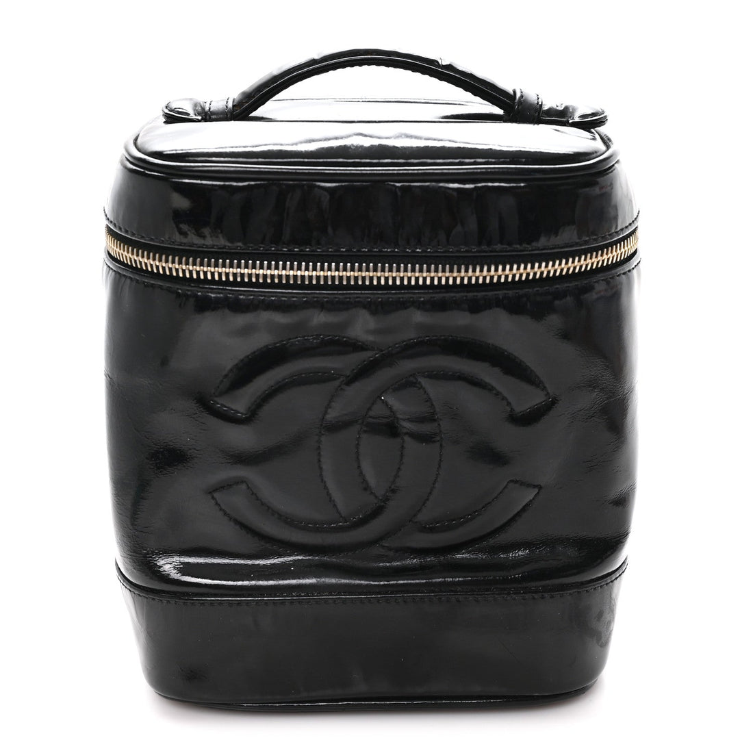 Patent Timeless Vanity Cosmetic Case Black