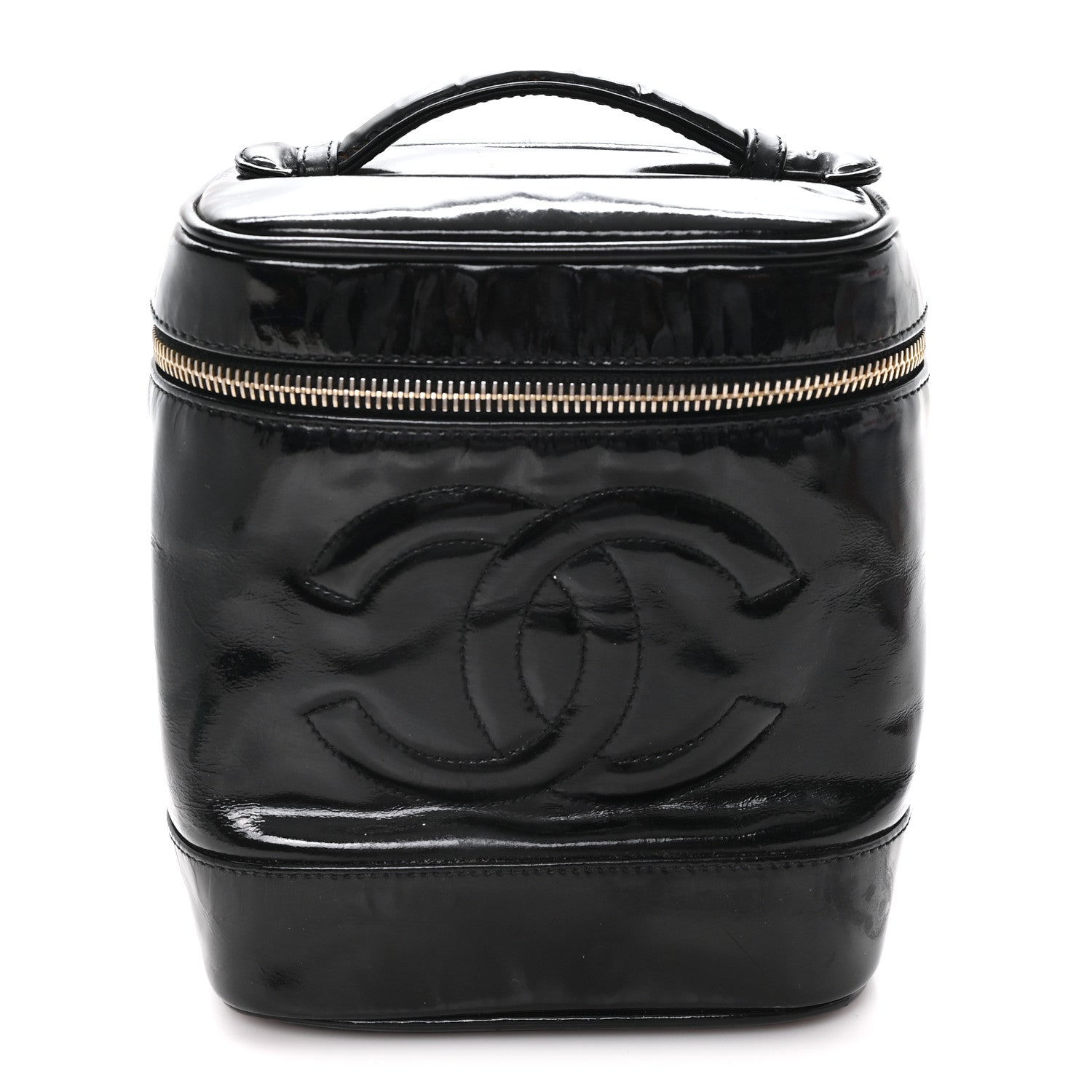 Patent Timeless Vanity Cosmetic Case Black