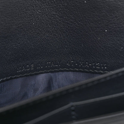 Oblique Saddle Chain Long Wallet Blue