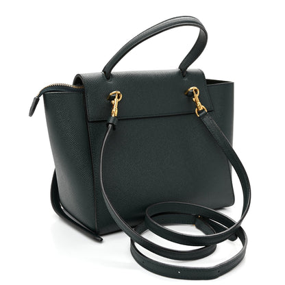 Grained Calfskin Nano Belt Bag Abyss Blue