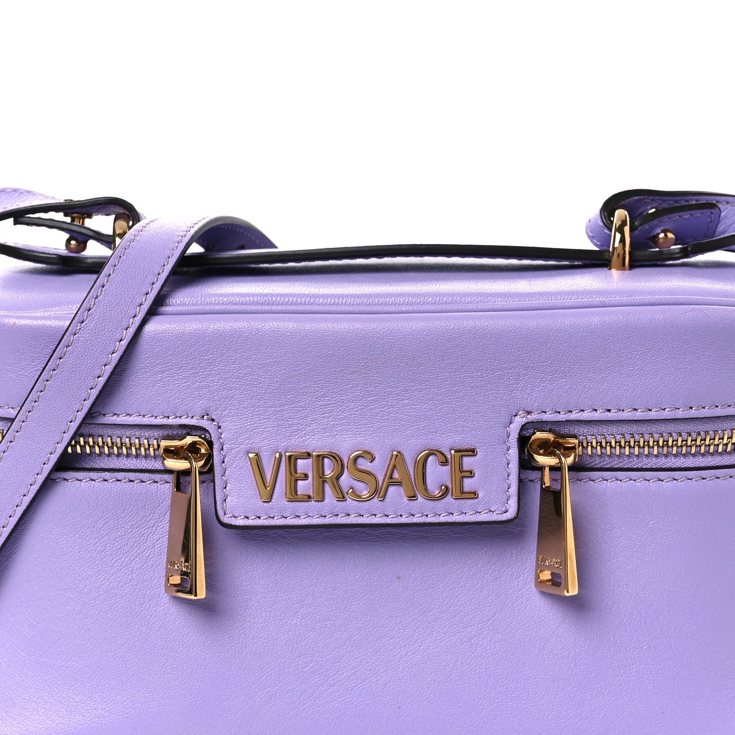 Lambskin Tag Vanity Bag Lilac