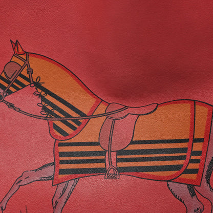 Veau Sikkim Horse Print Double Sens 36 Reversible Tote