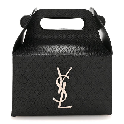 Calfskin Monogram Take Away Box Black