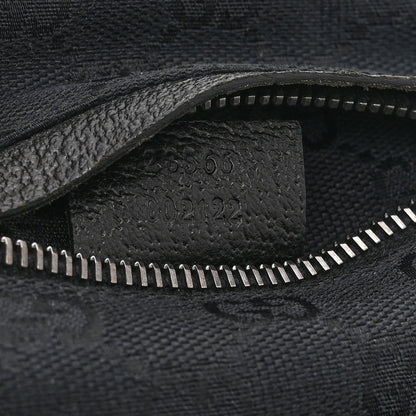 GG Monogram Double Pocket Belt Bag Black