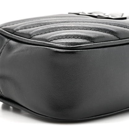 Calfskin Matelasse Monogram Lou Belt Bag Black