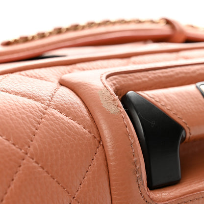 Calfskin Quilted Coco Case Trolley Pink