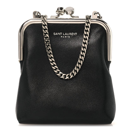 Lambskin Mini Sac Charniere Black