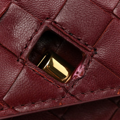 Nappa Intrecciato Long Andiamo Top Handle Clutch Barolo