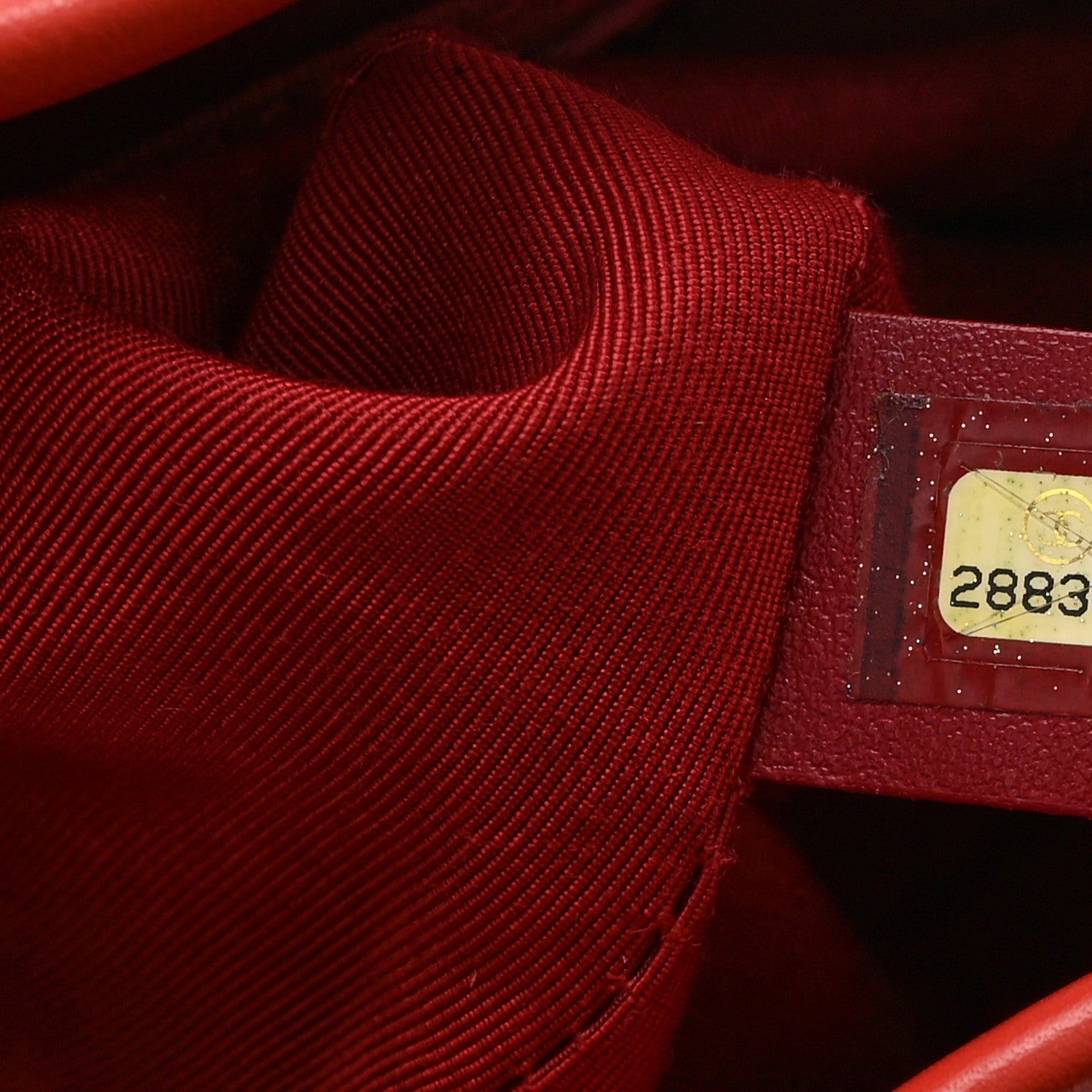 Calfskin Stitched Chain Bucket Bag Coral