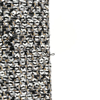 Sequins Medium 19 Pouch Silver