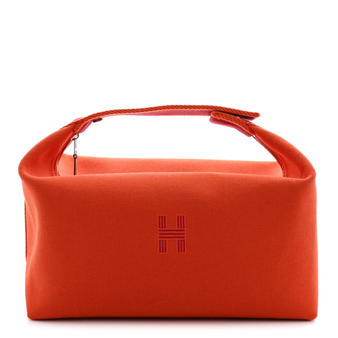 Canvas Large Bride-A-Brac Pouch Orange Feu Burgundy Orange Feu Burgundy