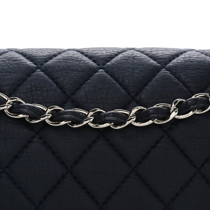 Deerskin Quilted Casual Journey Flap Dark Blue