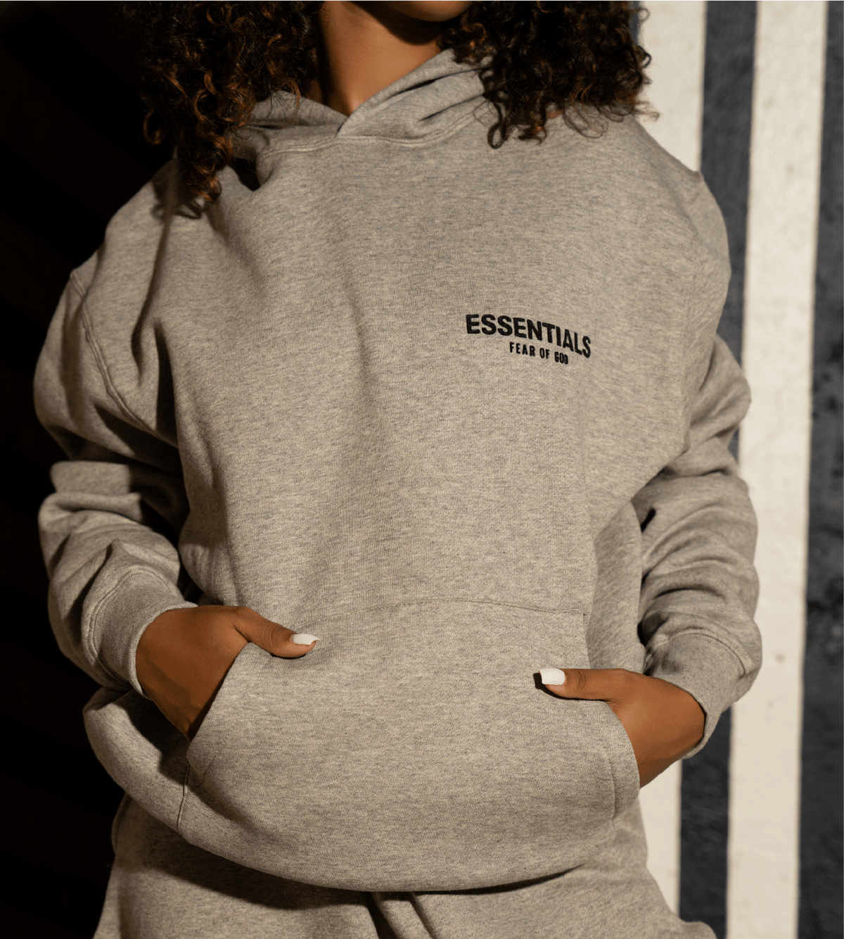 Fear of God Essentials Hoodie ‘Dark Oatmeal’ SS22