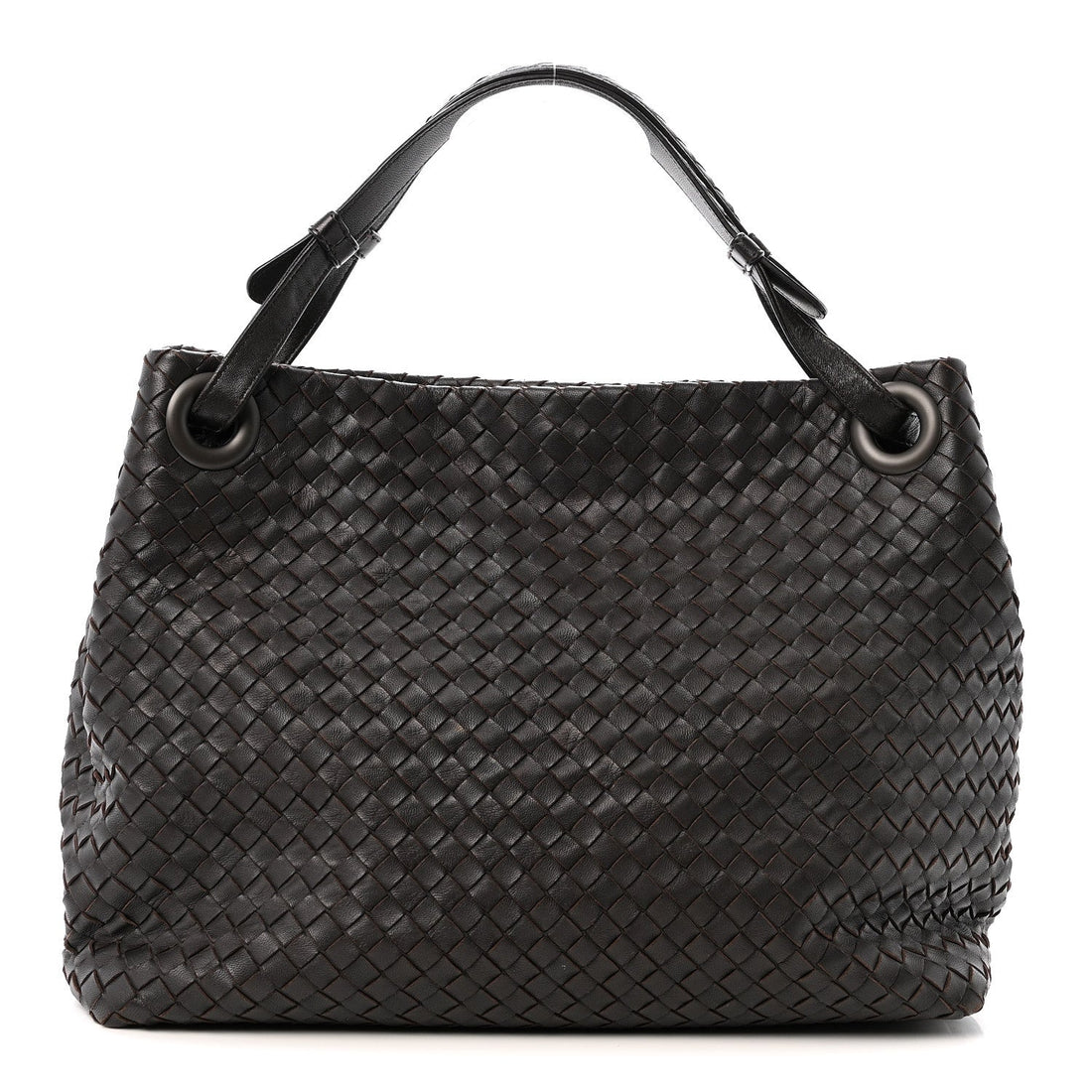 Nappa Intrecciato Garda Bag Ebano