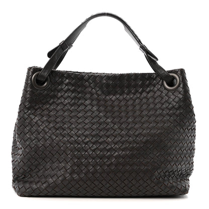 Nappa Intrecciato Garda Bag Ebano