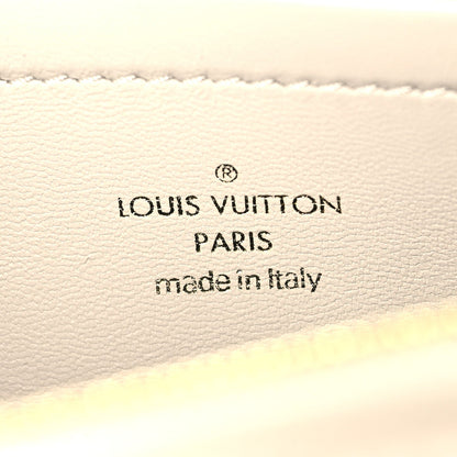 Lambskin Embossed Monogram Pochette Coussin Crossbody Creme