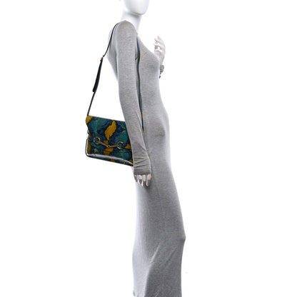 Snakeskin Bright Bit Animalier Medium Shoulder Bag Multicolor