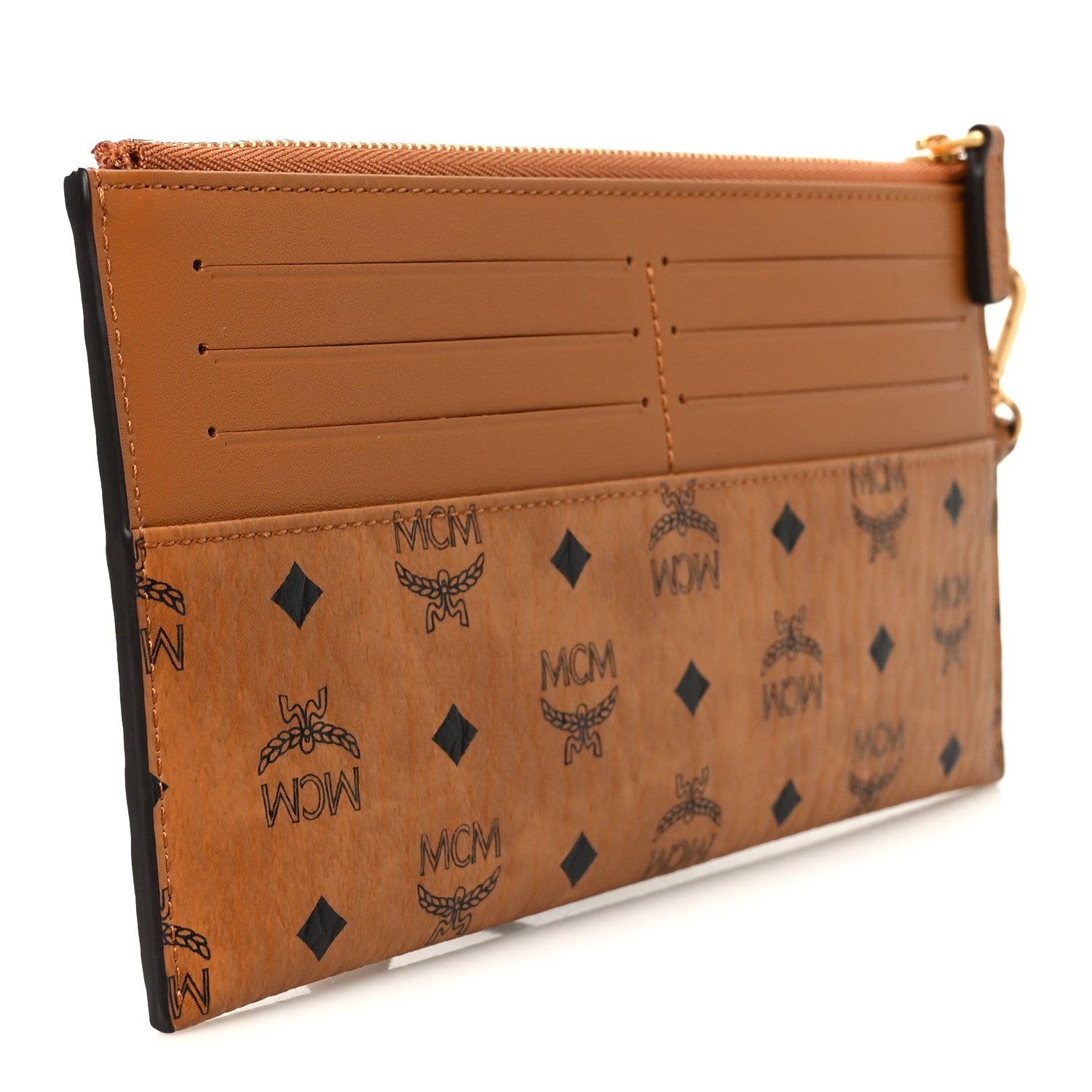 Visetos Aren Wristlet Card Pouch Cognac