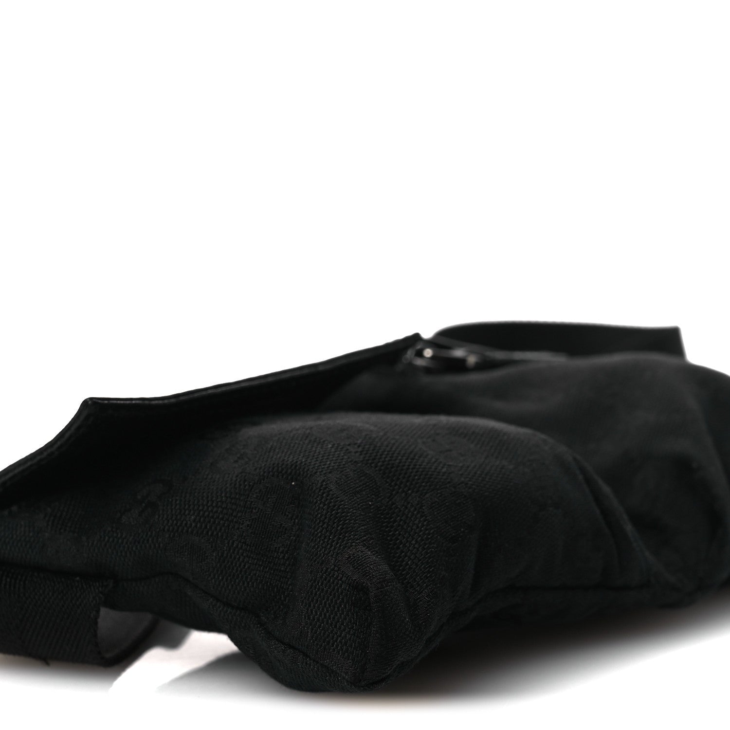 GG Monogram Double Pocket Belt Bag Black