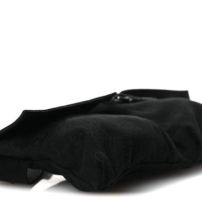 GG Monogram Double Pocket Belt Bag Black