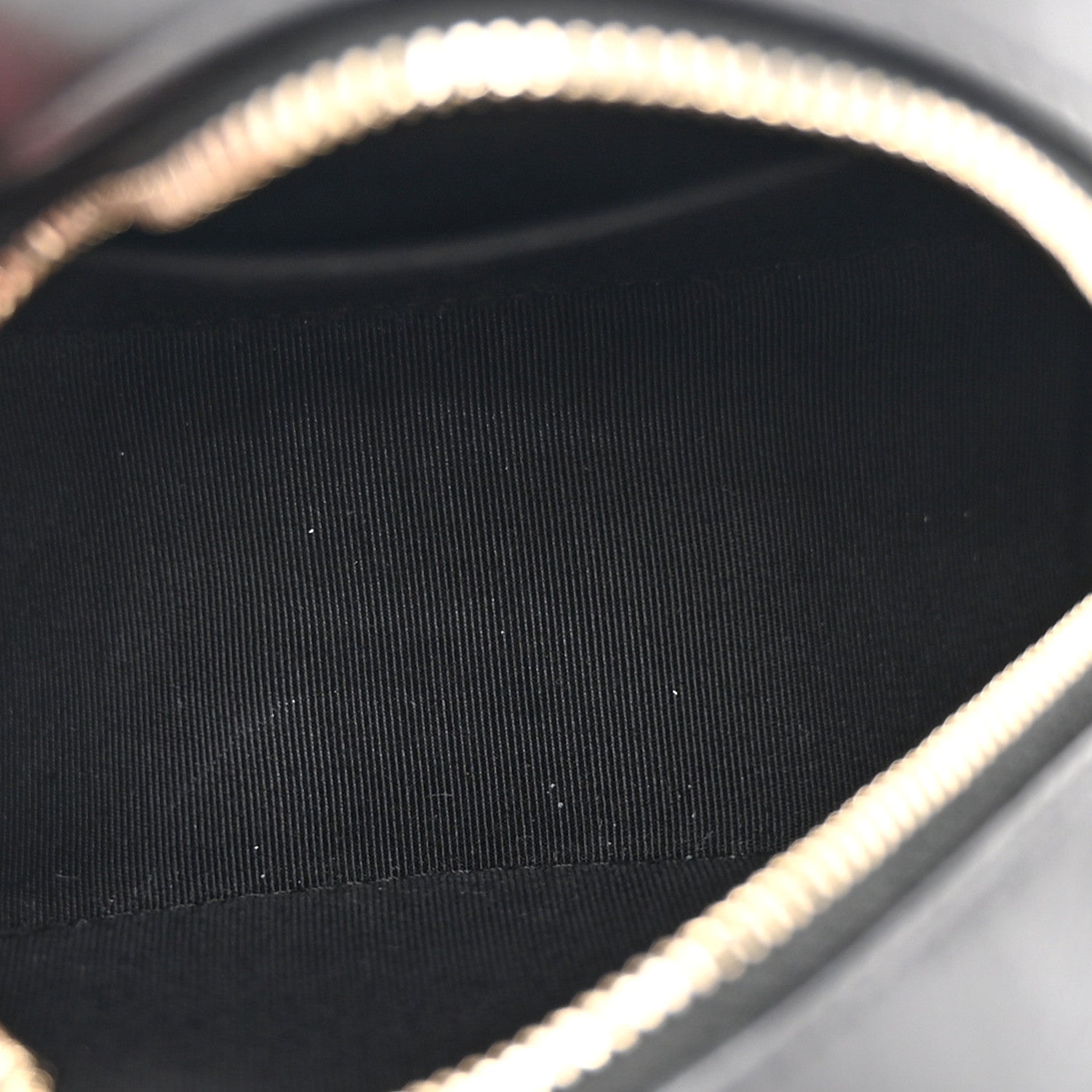 Lambskin Quilted Egyptian Amulet Round Clutch With Chain  Black