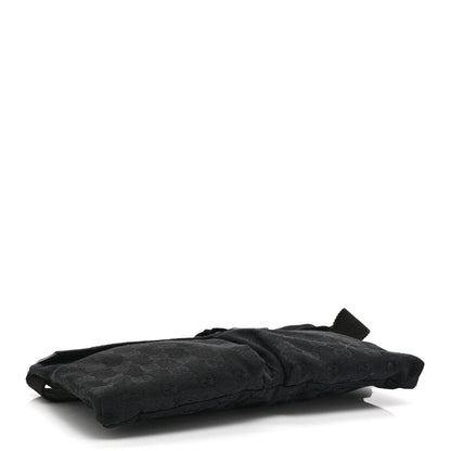 GG Monogram Double Pocket Belt Bag Black