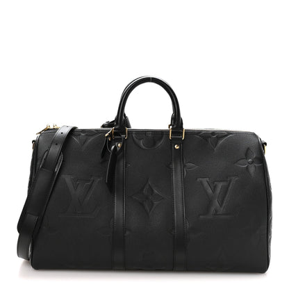 Empreinte Monogram Giant Keepall Bandouliere 45 Black Black