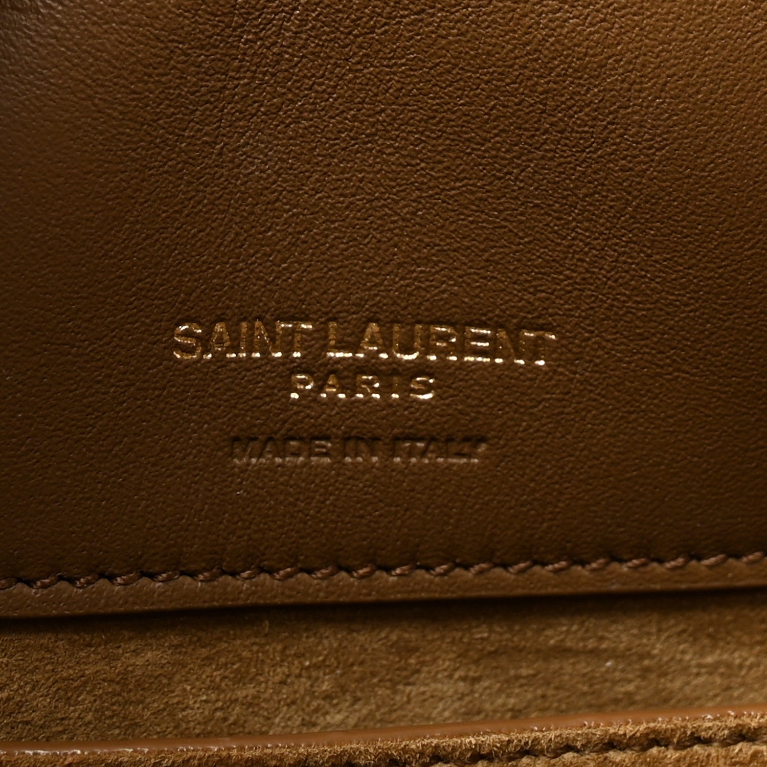 Suede Le 37 Small Bucket Bag Golden Leaf