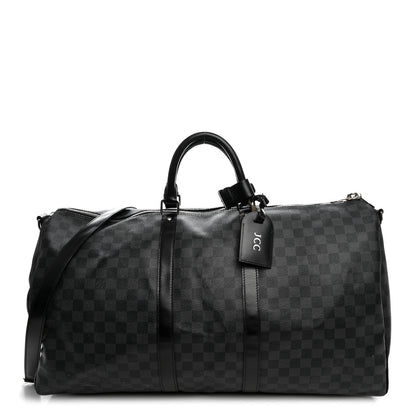 Damier Graphite Keepall Bandouliere 55
