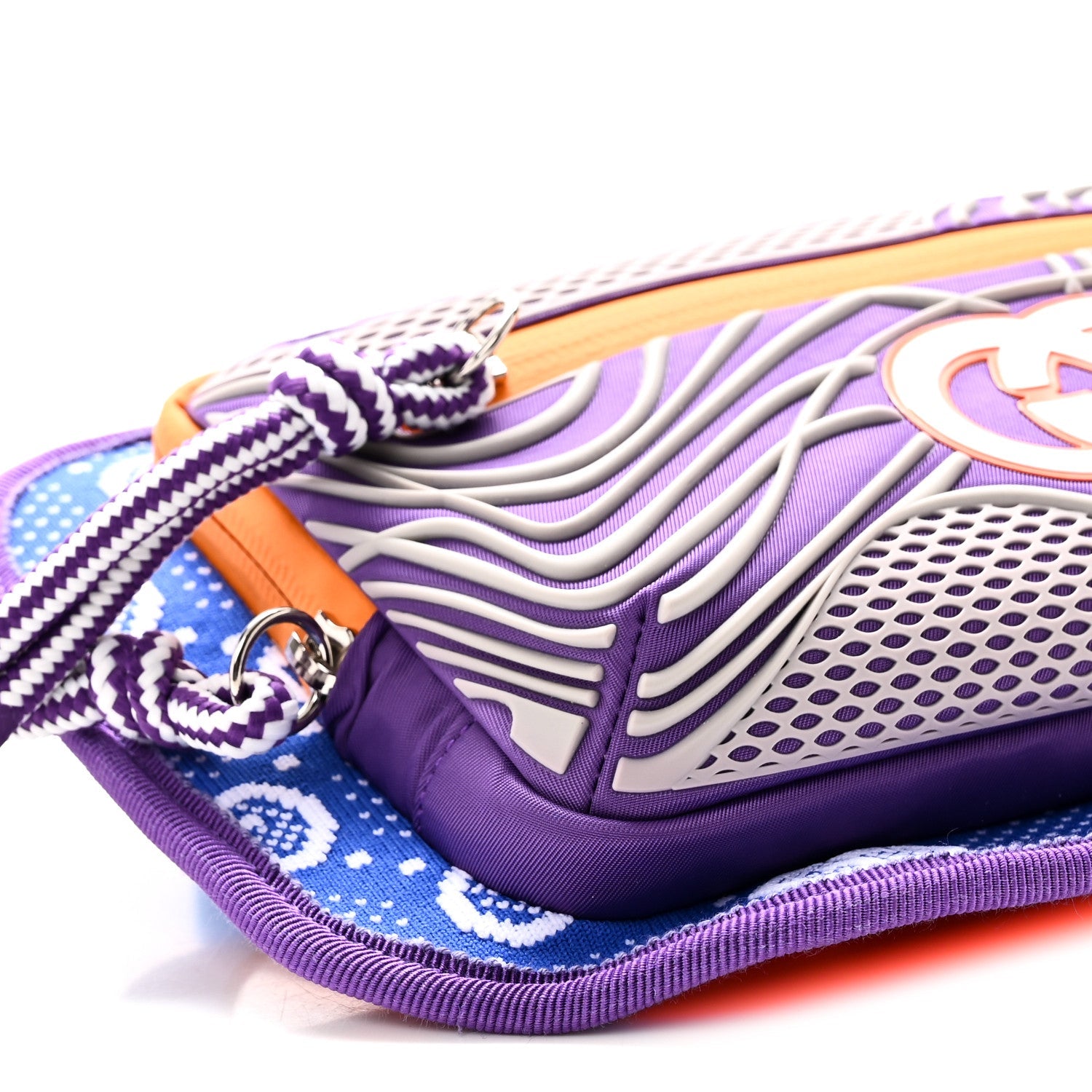 Jersey GG Monogram All Over Sporty Belt Bag Grey White Multicolor
