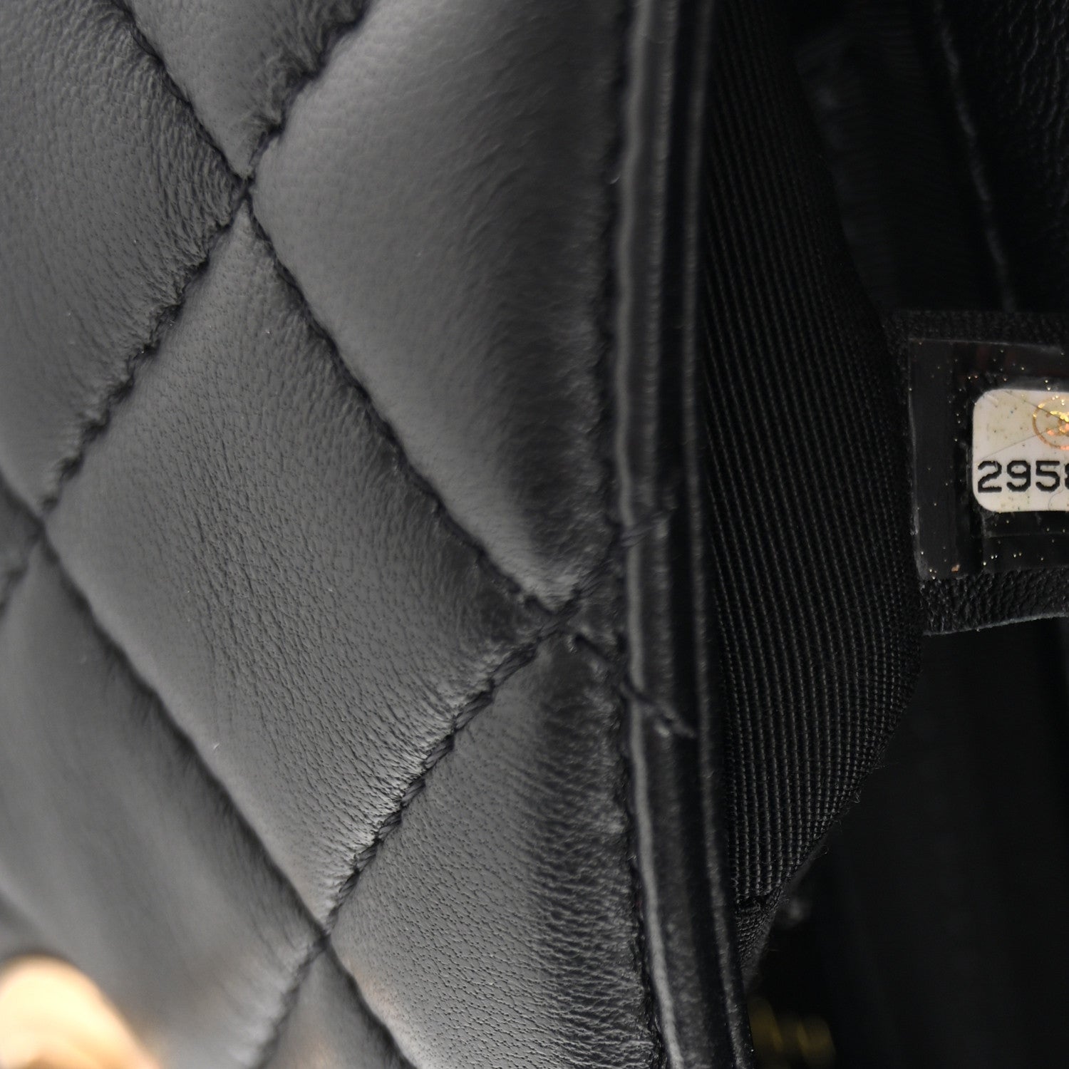 Lambskin Quilted Mini My Precious Waist Bag Black