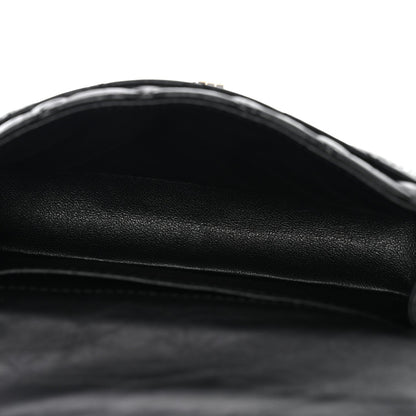 Aged Calfskin Quilted 2.55 Reissue Chain Waist Bag Black