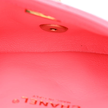 Shiny Caviar Pick Me Up Flap Belt Bag Pink
