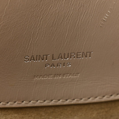 Shiny Calfskin Le 37 Small Bucket Bag Sea Salt