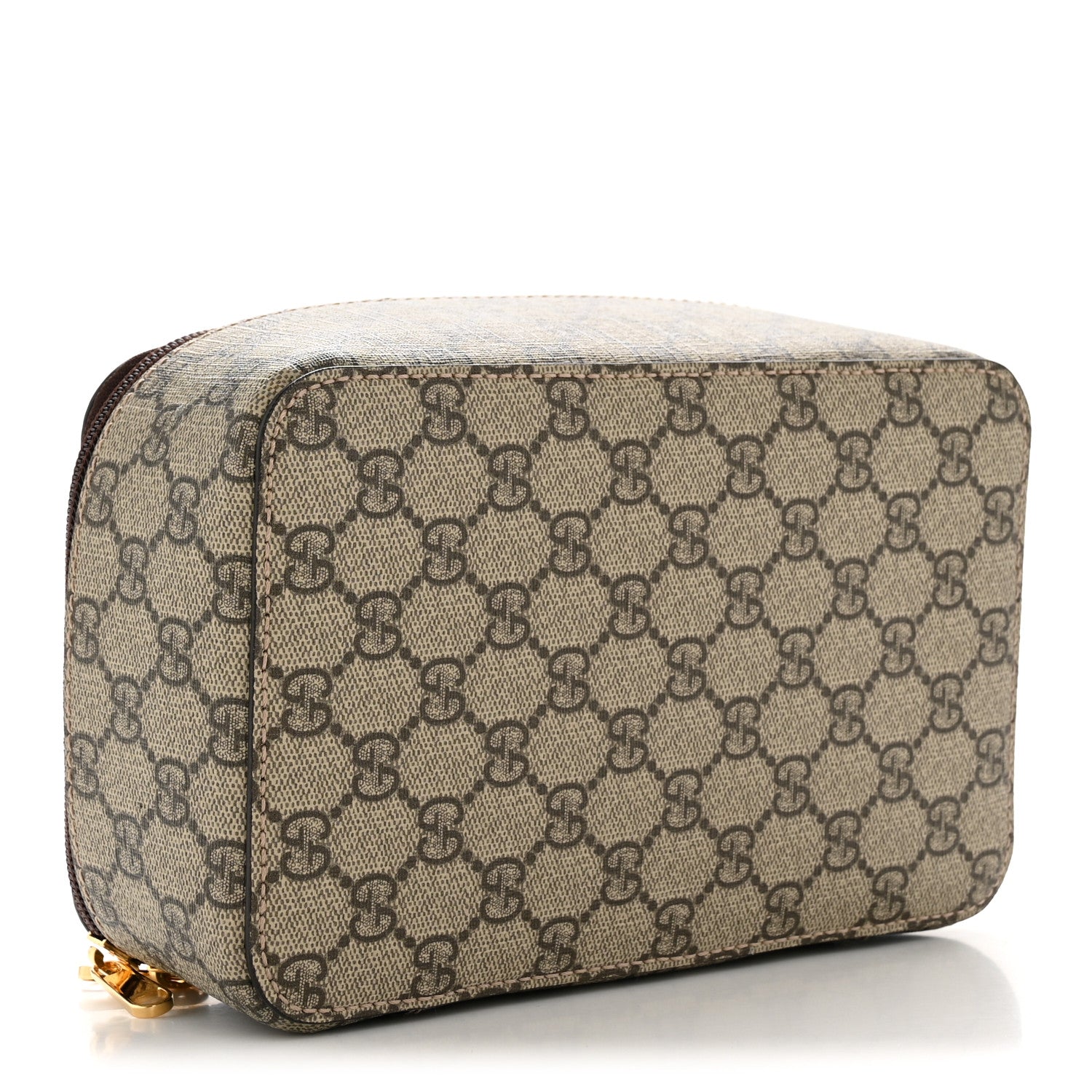 GG Supreme Monogram Mini Packing Cube Beige Ebony New Acero