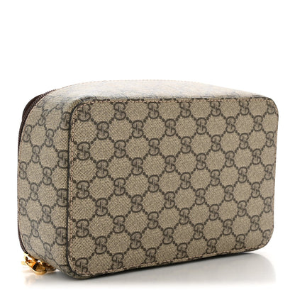 GG Supreme Monogram Mini Packing Cube Beige Ebony New Acero