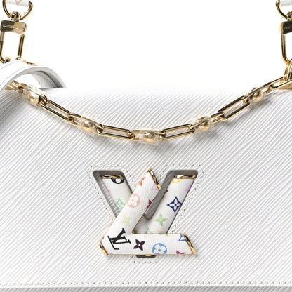LV X TM Epi Twist MM Slim Shoulder Bag White